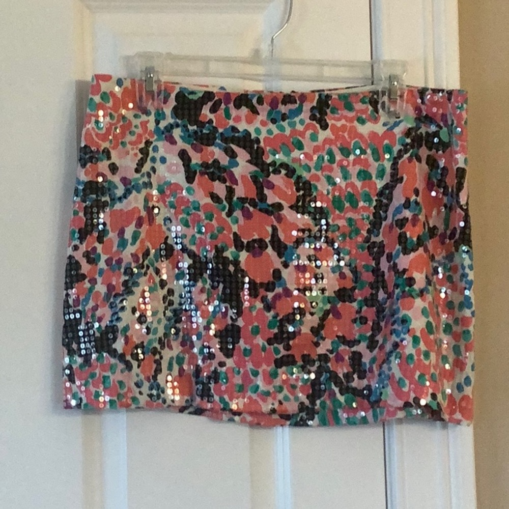 Lilly Pulitzer Sequin Detail Tate Skirt Size 10